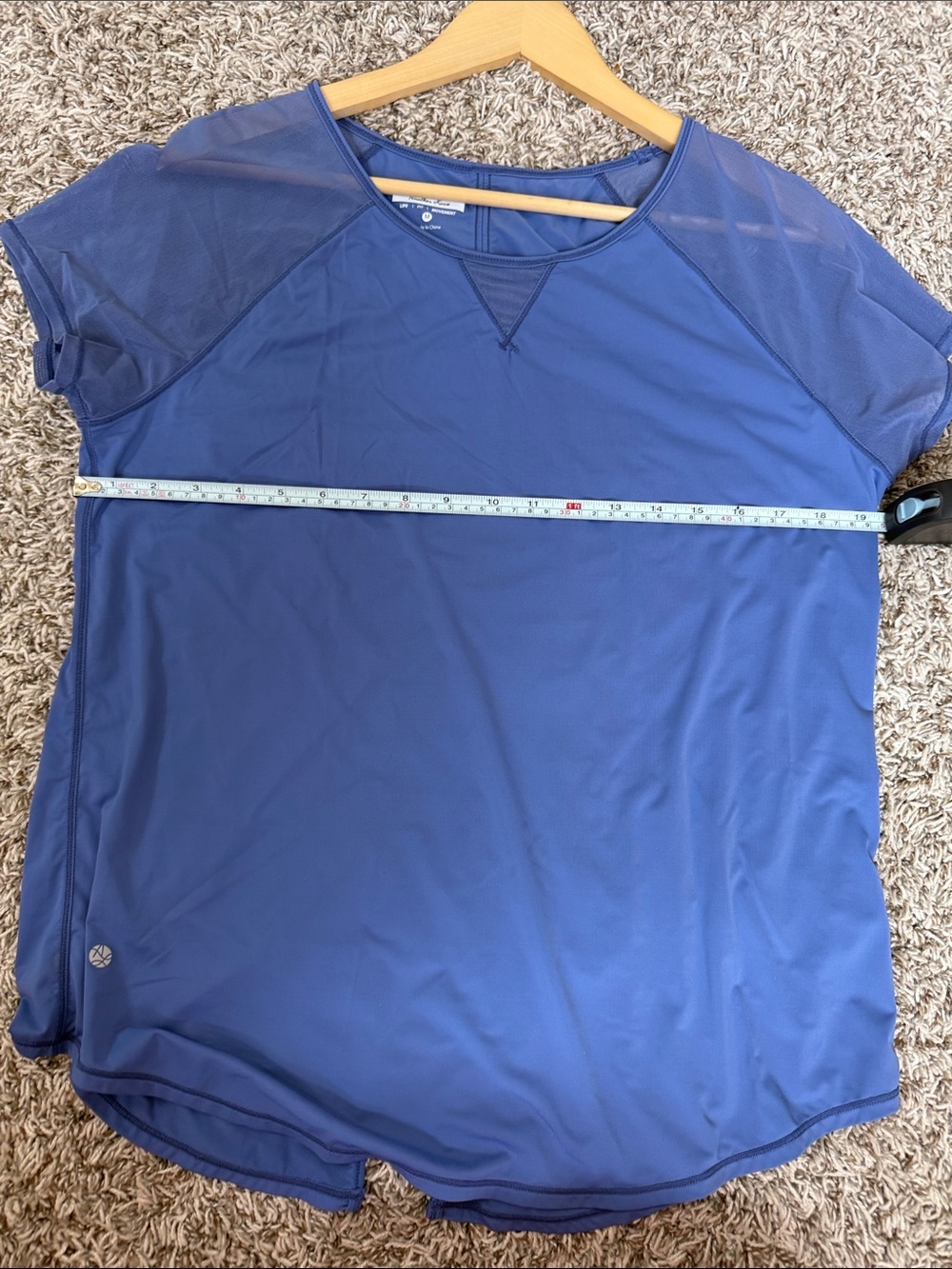 Another Love Movement Short Sleeve Tee Shirt Blue Purple Periwinkle size Medium - Picture 8 of 8